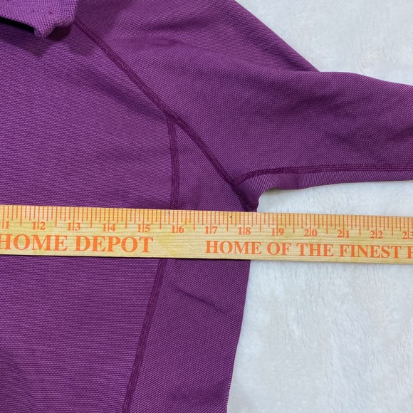 Patagonia Active 1/4 Zip Pullover High Performance Layering Top Purple Womens L - Picture 6 of 10